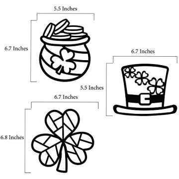 VHALE Suncatchers Craft 3 Sets (9 Cutouts) w Tissue Papers Stained Glass Effect Paper Sun Catcher Ki...