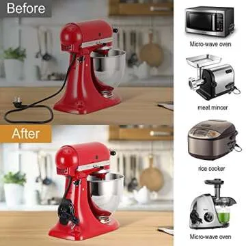Cord Organizer for Appliances, Upgraded Kitchen Cord Organizer, Cord keeper Cord wrapper Cord holder Cord winder for Appliances Air Fryer, Coffee Maker, Blender, Pressure Cooker, Toaster
