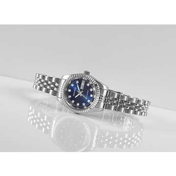 Armitron Women's Day/Date Crystal Accented Dial Metal Bracelet Watch, 75/2475