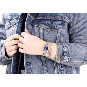 Stylish Armitron Women's Day/Date Watch with Adjustable Band