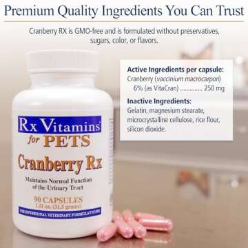 Rx Vitamins Cranberry Pills for Dogs and Cats - Urinary Support