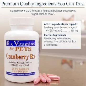 Rx Vitamins Cranberry Pills for Dogs and Cats - Urinary Support