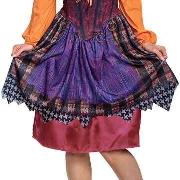 Disguise Women's Disney Hocus Pocus Mary Classic Adult Costume, Red & Orange, Medium (8-10)