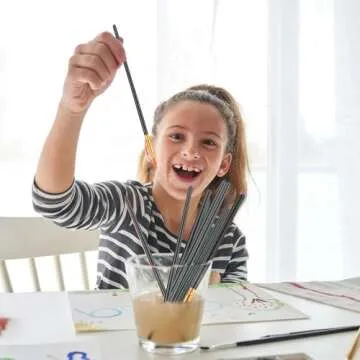 ESRICH 200 Pcs Acrylic Paint Brushes for All Artists