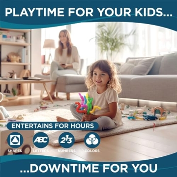 BUNMO Pop Tubes - Sensory Toys for Creative Play - 8 Pack