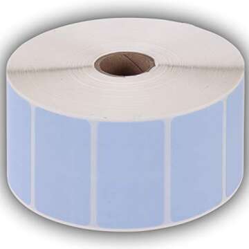 2.25" X 1.25" Direct Thermal Perforated Stickers Labels for Barcodes, Address, Consignment - Compati...