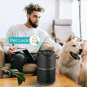 AIRTOK 2 Pack Air Purifier with HEPA Filter for Home
