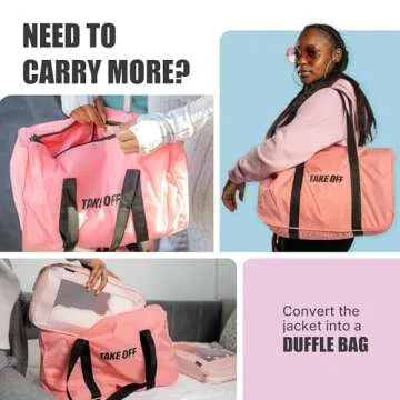 Take OFF 3 in 1 Duffle Bag & Windbreaker Jacket