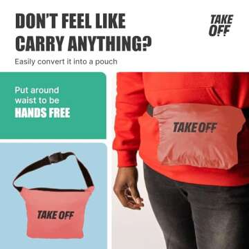 Take OFF 3 in 1 Duffle Bag & Windbreaker Jacket