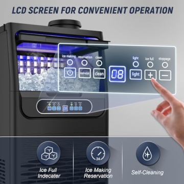 Commercial Ice Maker Machine 100LBS/24H with Bin