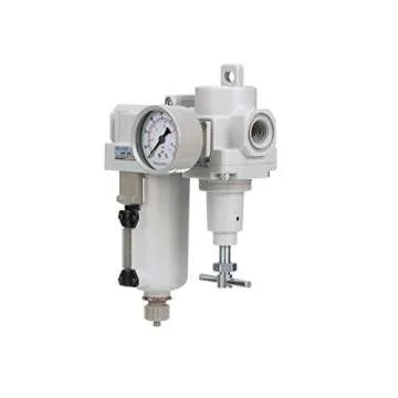 PneumaticPlus SAU420T-N06G-MEP Compressed Air Filter Regulator Combo 3/4" NPT -T-Handle, Manual Drain, Metal Bowl