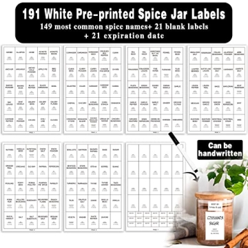 GPOVVIMX 12 Pcs Glass Spice Jars Set - Stylish Food Storage