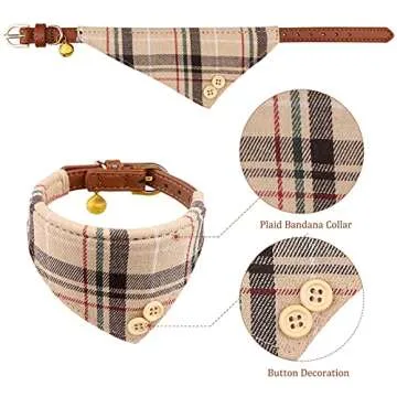3 PCS Dog Collars & Leash Set for Small Dogs