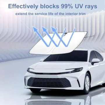 2025 Toyota Camry Windshield Sunshade with UV Protection