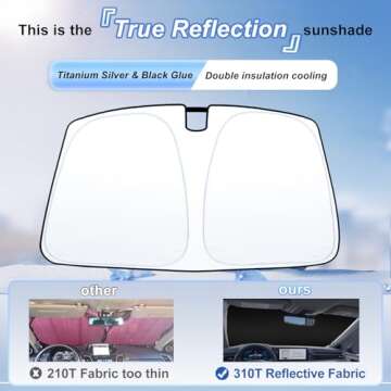 2025 Toyota Camry Windshield Sunshade with UV Protection