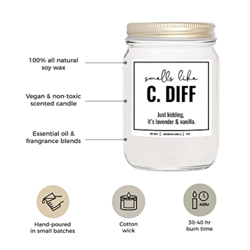 C. Diff Registered Nurse Candle - 8 Oz Gift Idea