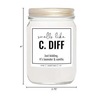 C. Diff Registered Nurse Candle - 8 Oz Gift Idea