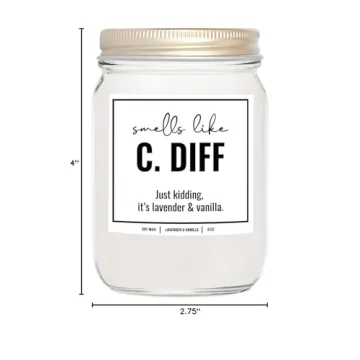 C. Diff Registered Nurse Candle - 8 Oz Gift Idea