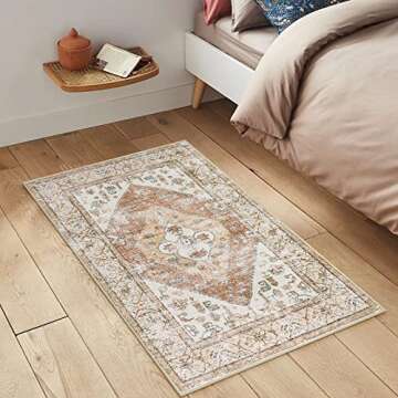 Lahome Washable Boho Kitchen Rug - Non-Slip and Stylish