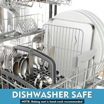 Premium Toaster Oven Set with Silicone Mat & Rack