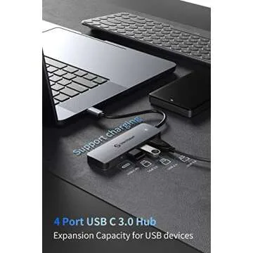 UtechSmart USB Hub - Dual HDMI Adapter with 4K Support, 5Gbps Transfer