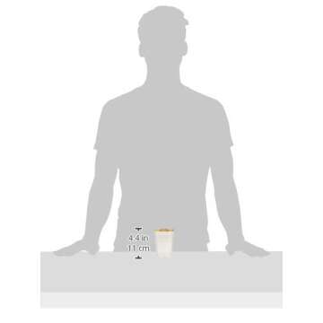 12oz Hard Plastic Party Cups – Perfect for Home, Office, Bars, Weddings, Showers, Birthdays, Anniversaries, and Parties! Durable & Stylish Old Fashioned Tumblers (Gold Glitter with gold rim, 100 Pack)