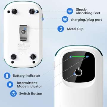 KEDSUM Aquarium Air Pump - USB Rechargeable & Ultra Quiet Aeration for All Tanks