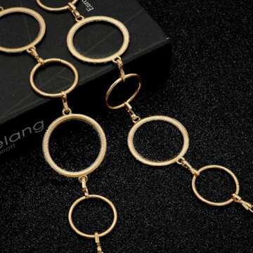 LIMHOO Rhinestone Chain Belt - Elegant Waist Accessory