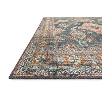 Loloi II Skye Collection Area Rug in Sea/Rust