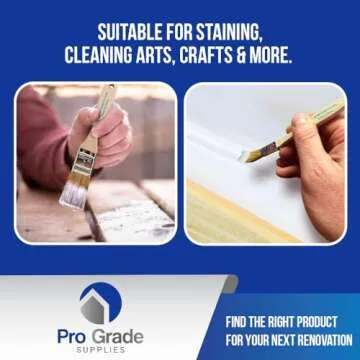 Pro Grade Chip Paint Brushes - 96-Pack - 1" Chip Brushes for Paints, Stains, Varnishes, Glues, & Gesso - Home Improvement - Interior & Exterior Use Light Brown