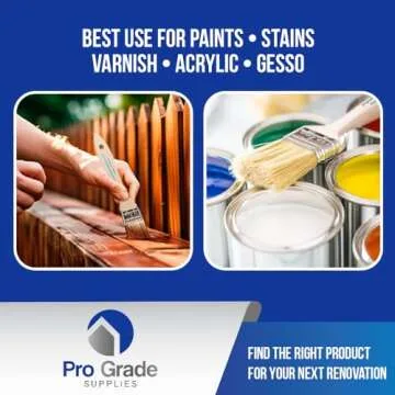 Pro Grade Chip Paint Brushes - 96-Pack - 1" Chip Brushes for Paints, Stains, Varnishes, Glues, & Gesso - Home Improvement - Interior & Exterior Use Light Brown