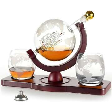 Globe Decanter Set | Perfect Gift for Men & Dads