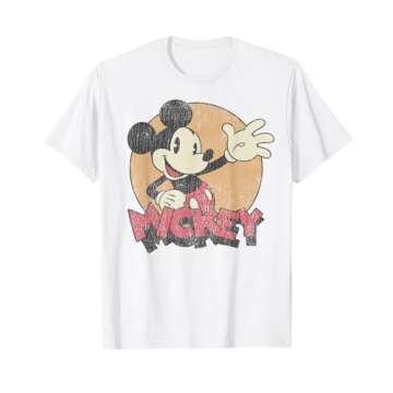 Disney Mickey And Friends Mickey Mouse Retro Distressed T-Shirt