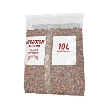Hydroton Original Clay Pebbles - 10 Liter | Lightweight Expanded Clay Aggregate Made in Germany