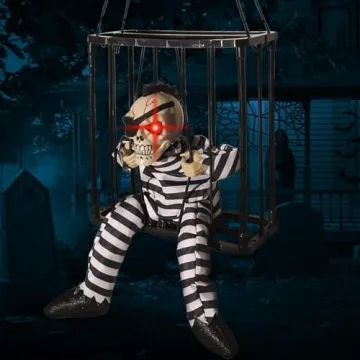 Screaming Prisoner Ghost Decoration - Spooky Halloween Prop