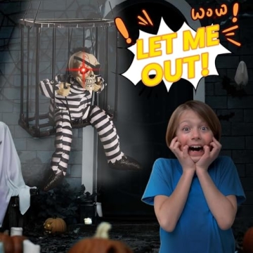 Screaming Prisoner Ghost Decoration - Spooky Halloween Prop