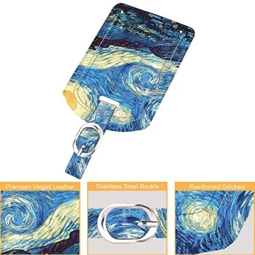 Stylish Fintie Luggage Tags with Privacy Cover for Travel