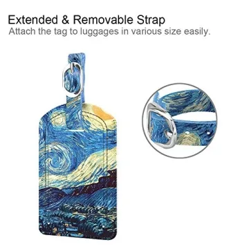 Stylish Fintie Luggage Tags with Privacy Cover for Travel