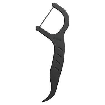 Oral-B Charcoal Mint Floss Picks - 4 Pack of 75 Count