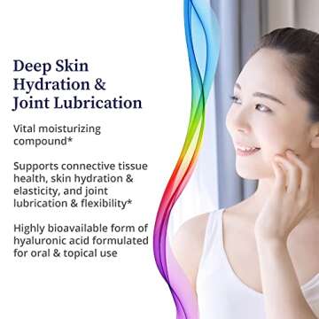 BioPure Hyaluronic Acid Liquid Solution – All Natural, Highly Bioavailable Form of Hyaluronic Acid for Oral & Topical Use to Benefit Joint Lubrication and Skin Hydration, Elasticity – 4 fl oz