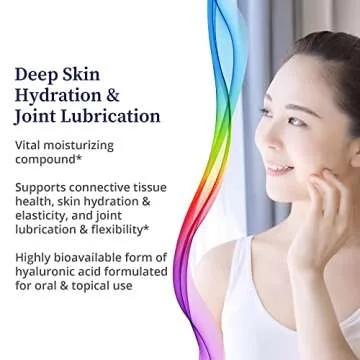 BioPure Hyaluronic Acid Liquid Solution – All Natural, Highly Bioavailable Form of Hyaluronic Acid for Oral & Topical Use to Benefit Joint Lubrication and Skin Hydration, Elasticity – 4 fl oz