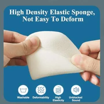 Fielect Microphone Cover Sponge Foam Mic Cover Handheld Microphone Windscreen Shield Protection Mic Foam Filter Cover White for Karaoke DJ, KTV, Broadcasting