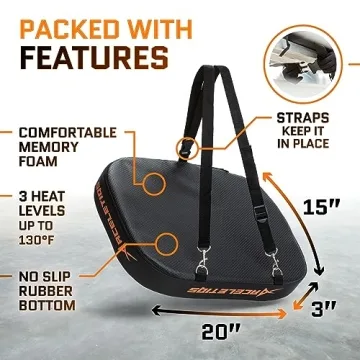 ACELETIQS Heated Stadium Seat Cushion - Stay Warm Outdoors