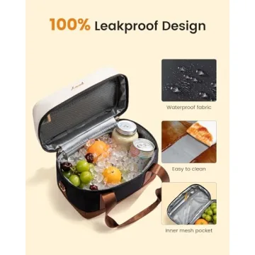 LOVEVOOK Insulated Lunch Box Large Capacity Leak-proof Tote