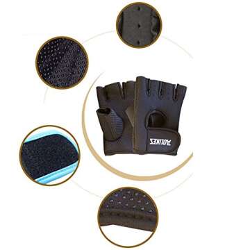 Riiya Sport Gloves Unisex Fitness Exercise Workout Weight Lifting Gloves for Gym Training