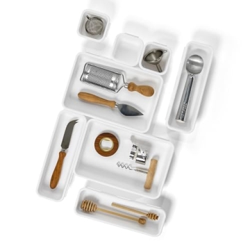 Madesmart 8-Piece Interlocking Bin Pack for Home Organization