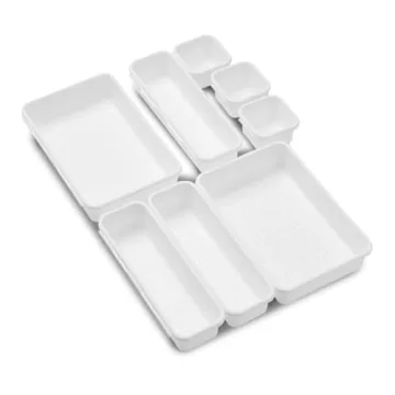 Madesmart 8-Piece Interlocking Bin Pack for Home Organization