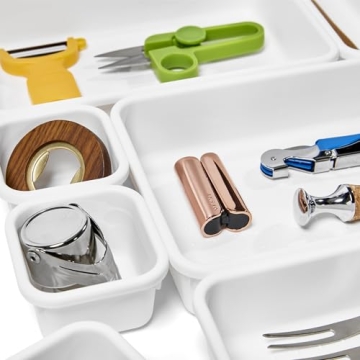 Madesmart 8-Piece Interlocking Bin Pack for Home Organization