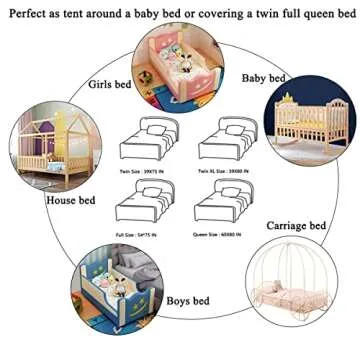 Nattey Bed Canopy for Girls with Star Lights,Princess Canopy Bed Curtains Mosquito Net with Gold Star for Girls Room Decor, Canopy for Bed Twin Single Full Queen Size Bed (Pink)