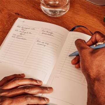 Papier Daily Planner - Planning Pal, 153mm x 215mm Hardback |Beautiful Cover Design | To-Dos, Schedules, Shopping Lists, Set & Review Goals | Undated Pages | Your Ultimate Life Organiser